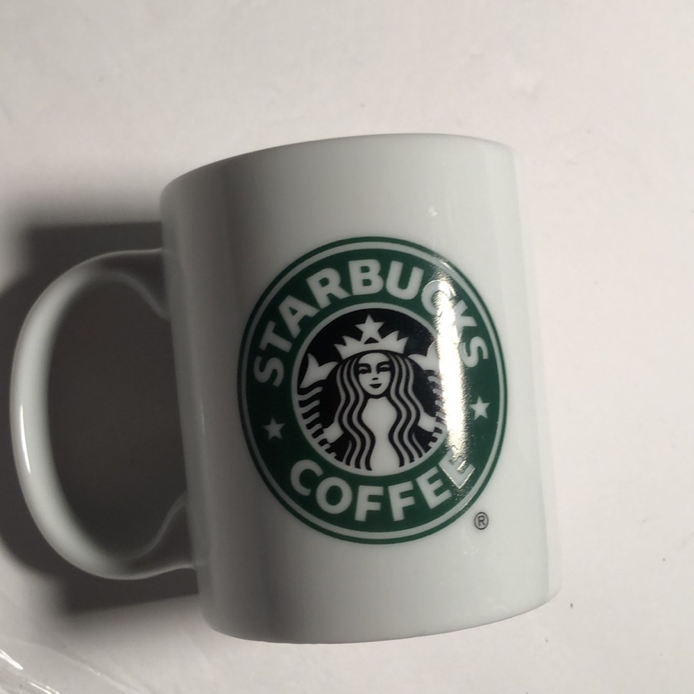 Starbucks rare white & green coffee mug